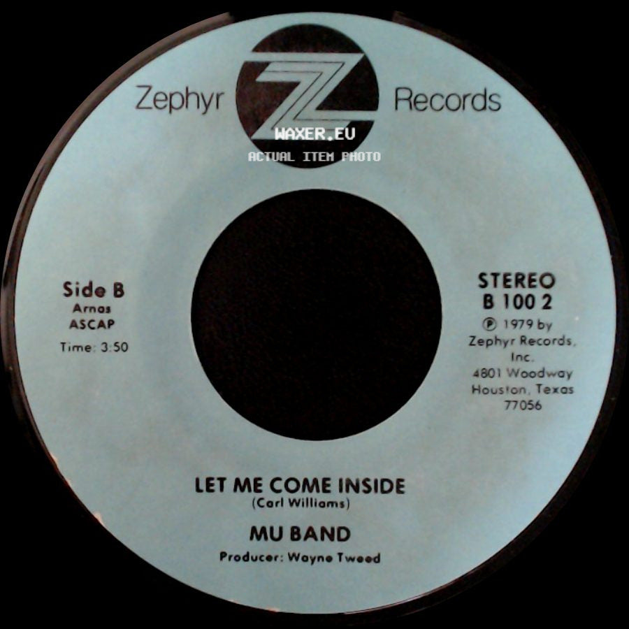 Mu Band - Lets Go Skating / Let Me Come Inside side B
