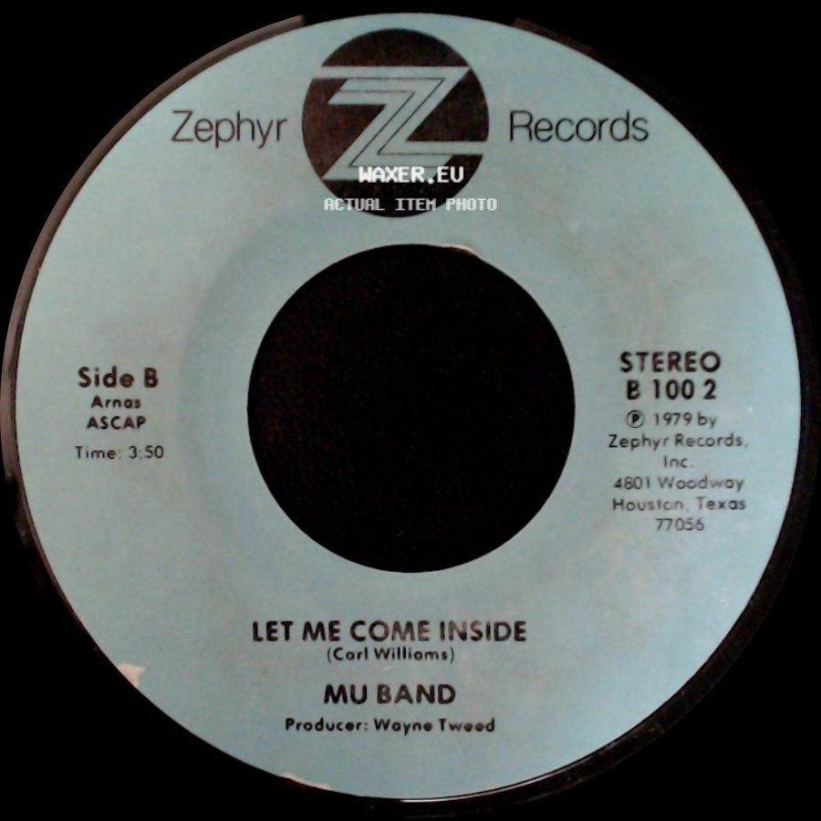 Mu Band - Let Me Come Inside / Let Me Come Inside side A
