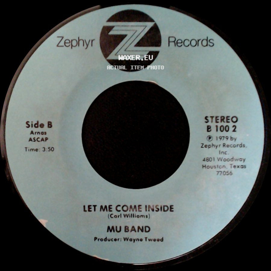 Mu Band - Let Me Come Inside / Let Me Come Inside side B