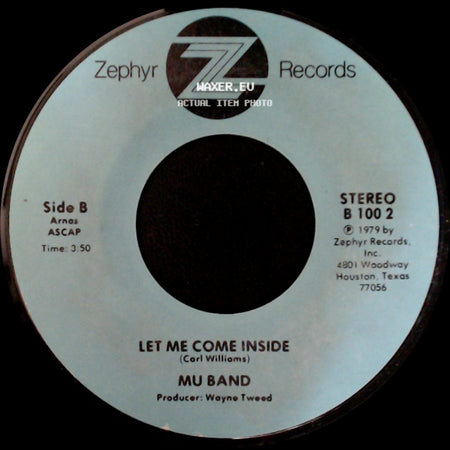 Mu Band - Lets Go Skating / Let Me Come Inside side B
