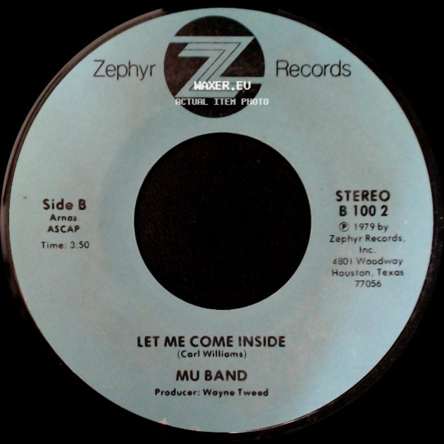 Mu Band - Lets Go Skating / Let Me Come Inside side B