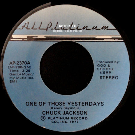 Chuck Jackson - Love Lights / One Of Those Yesterdays side B