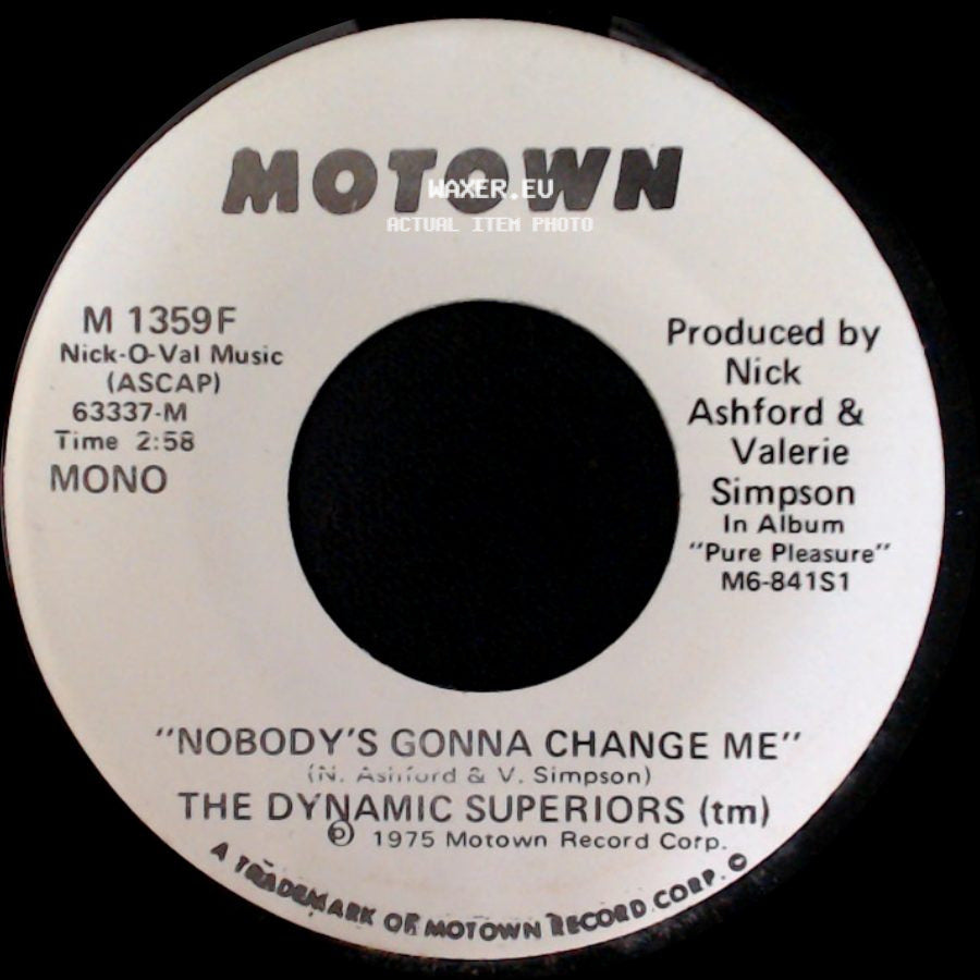 The Dynamic Superiors (Tm) - Nobody's Gonna Change Me / Nobody's Gonna Change Me side A