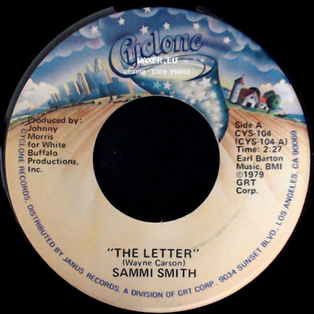 Sammi Smith - The Letter / It's A Day For Sad Songs (And Missing You) side A
