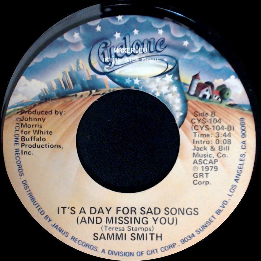 Sammi Smith - The Letter / It's A Day For Sad Songs (And Missing You) side B