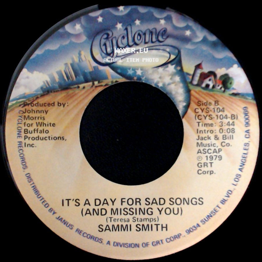 Sammi Smith - The Letter / It's A Day For Sad Songs (And Missing You) side B