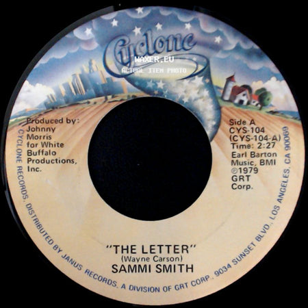 Sammi Smith - The Letter / It's A Day For Sad Songs (And Missing You) side A
