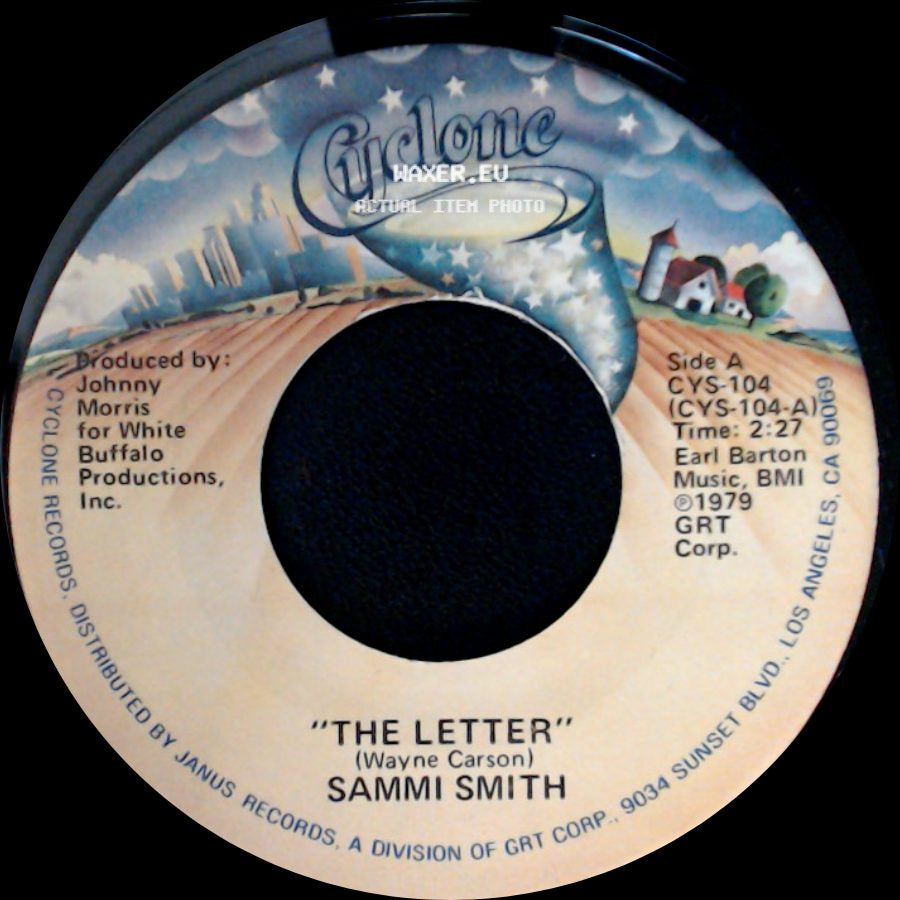 Sammi Smith - The Letter / It's A Day For Sad Songs (And Missing You) side A