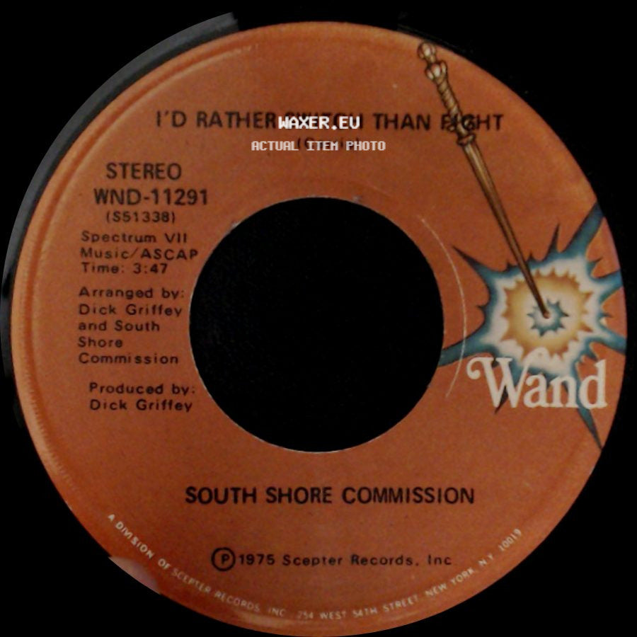 South Shore Commission - We're On The Right Track / I'd Rather Switch Than Fight side B