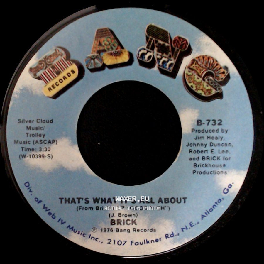 Brick - That's What It's All About / Can't Wait (Tick Tock) side A