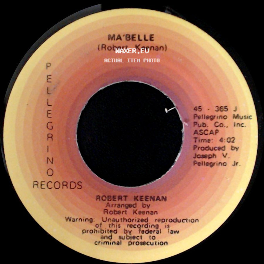 Robert Keenan - Something About A Girl / Ma'belle side B