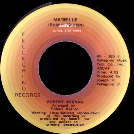 Robert Keenan - Something About A Girl / Ma'belle side B