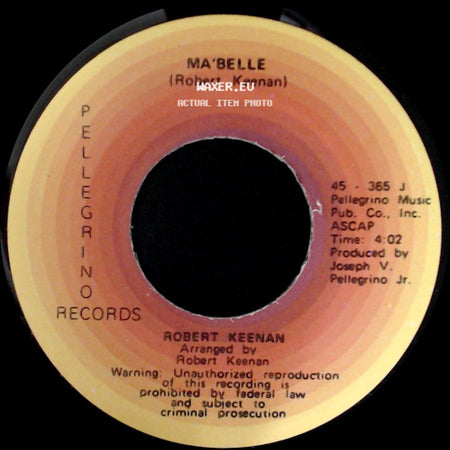Robert Keenan - Ma'belle / Something About A Girl side A