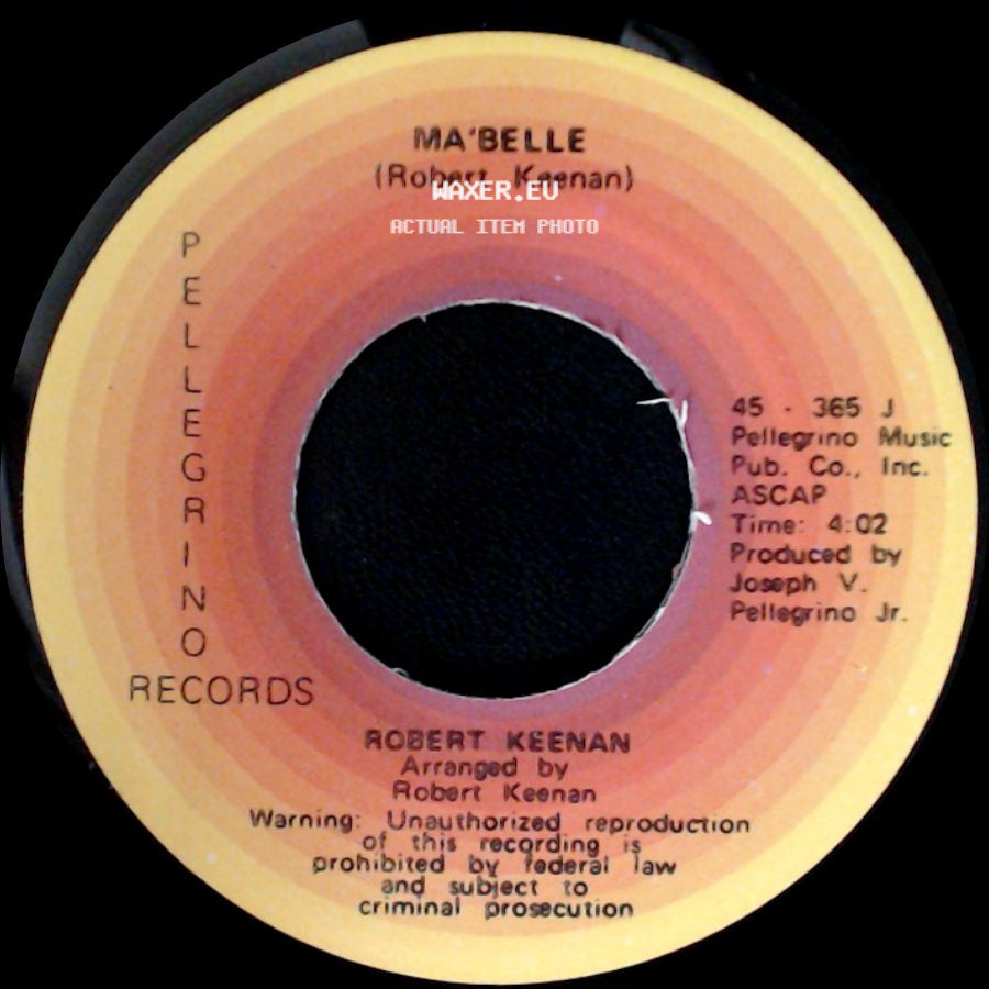 Robert Keenan - Something About A Girl / Ma'belle side B