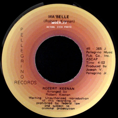 Robert Keenan - Something About A Girl / Ma'belle side B