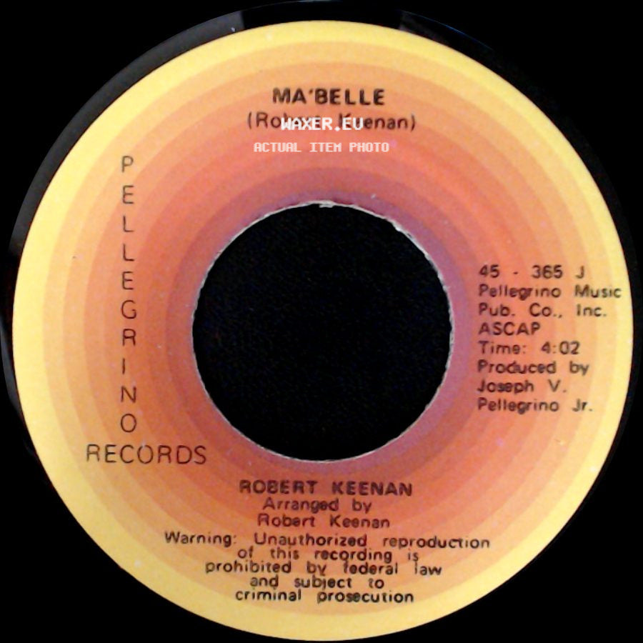 Robert Keenan - Something About A Girl / Ma'belle side B