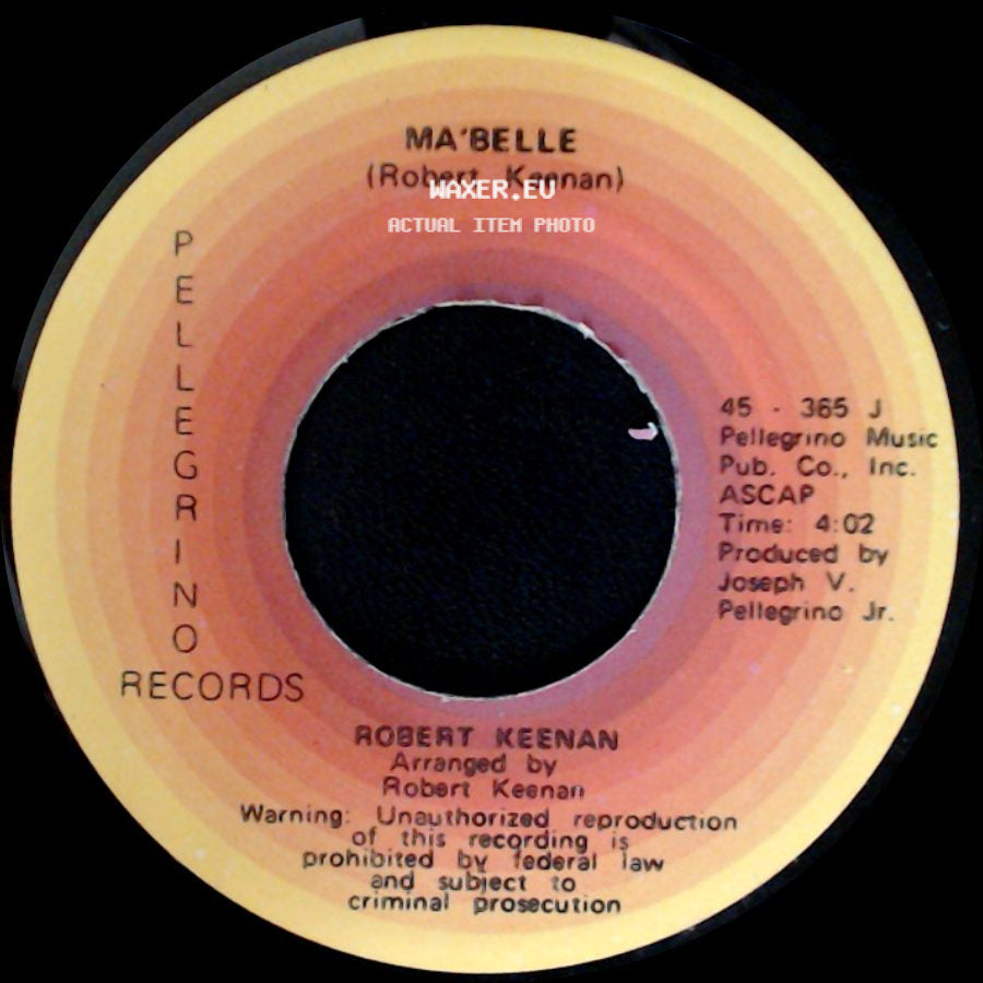 Robert Keenan - Something About A Girl / Ma'belle side B
