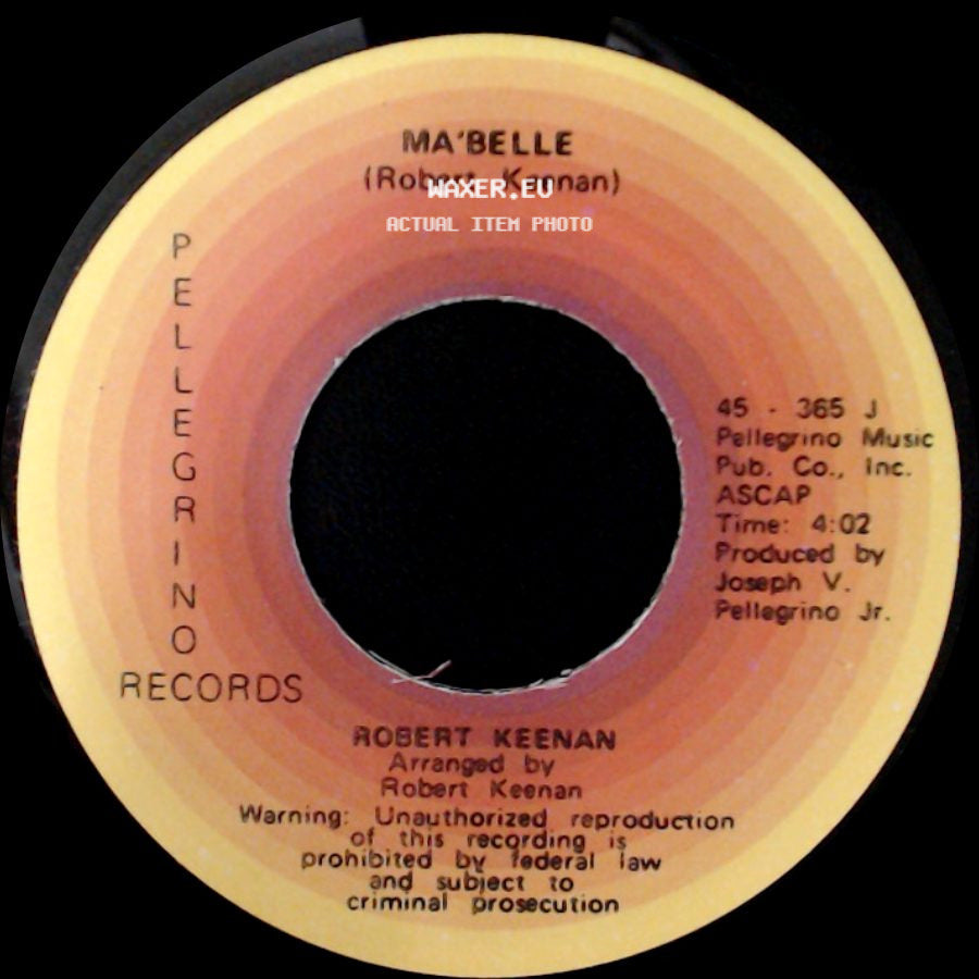 Robert Keenan - Something About A Girl / Ma'belle side B
