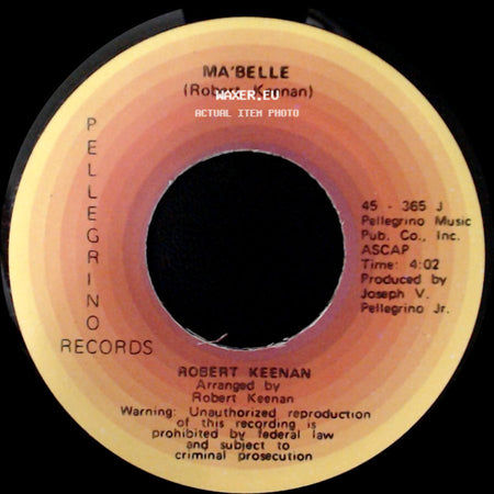 Robert Keenan - Something About A Girl / Ma'belle side B