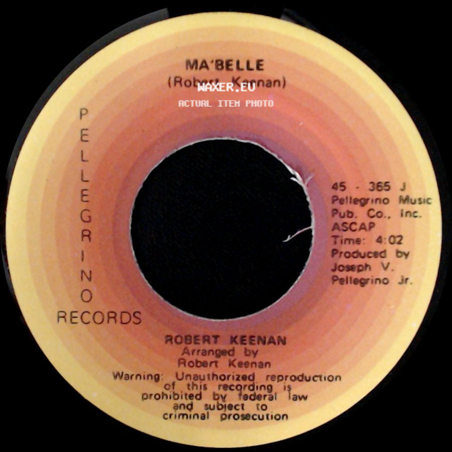 Robert Keenan - Something About A Girl / Ma'belle side B