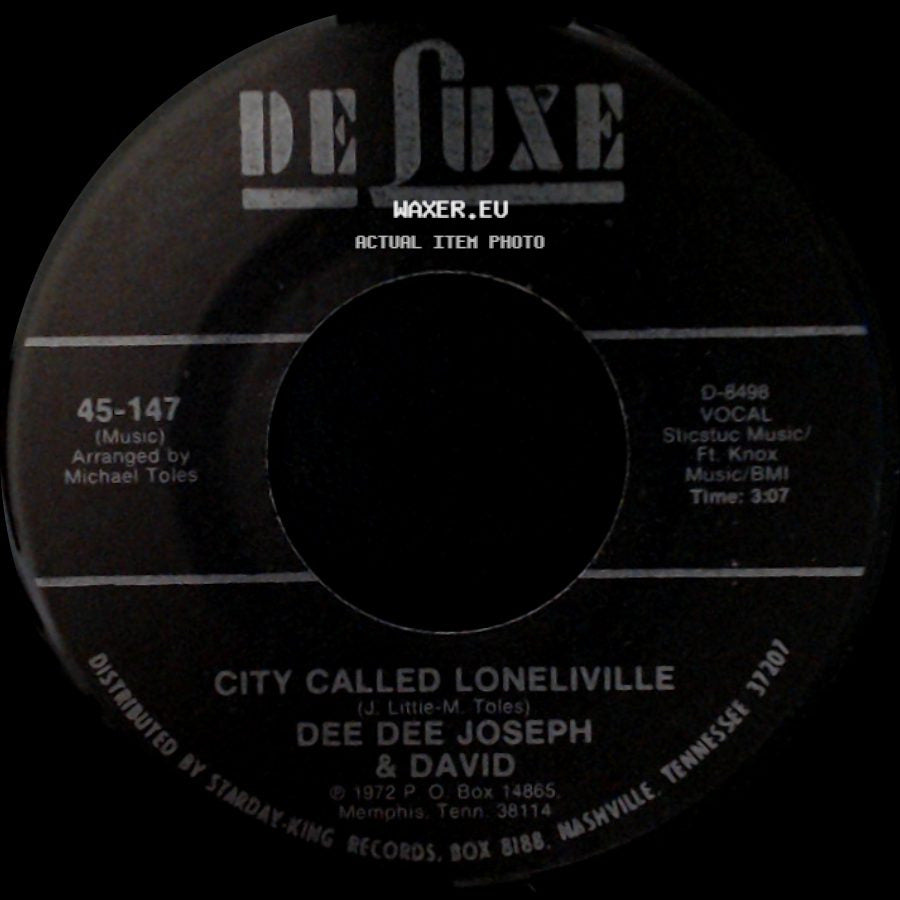 Dee Dee Joseph & David - Devil Made Me Do It / City Called Loneliville side B