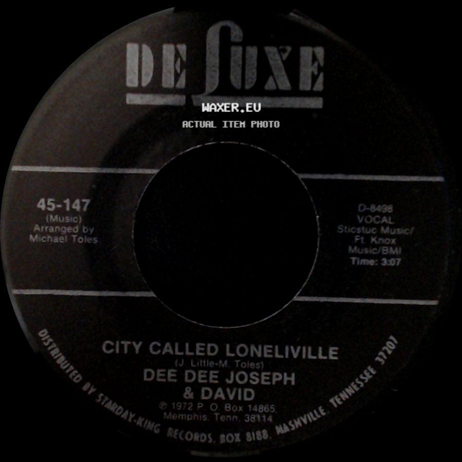 Dee Dee Joseph & David - Devil Made Me Do It / City Called Loneliville side B
