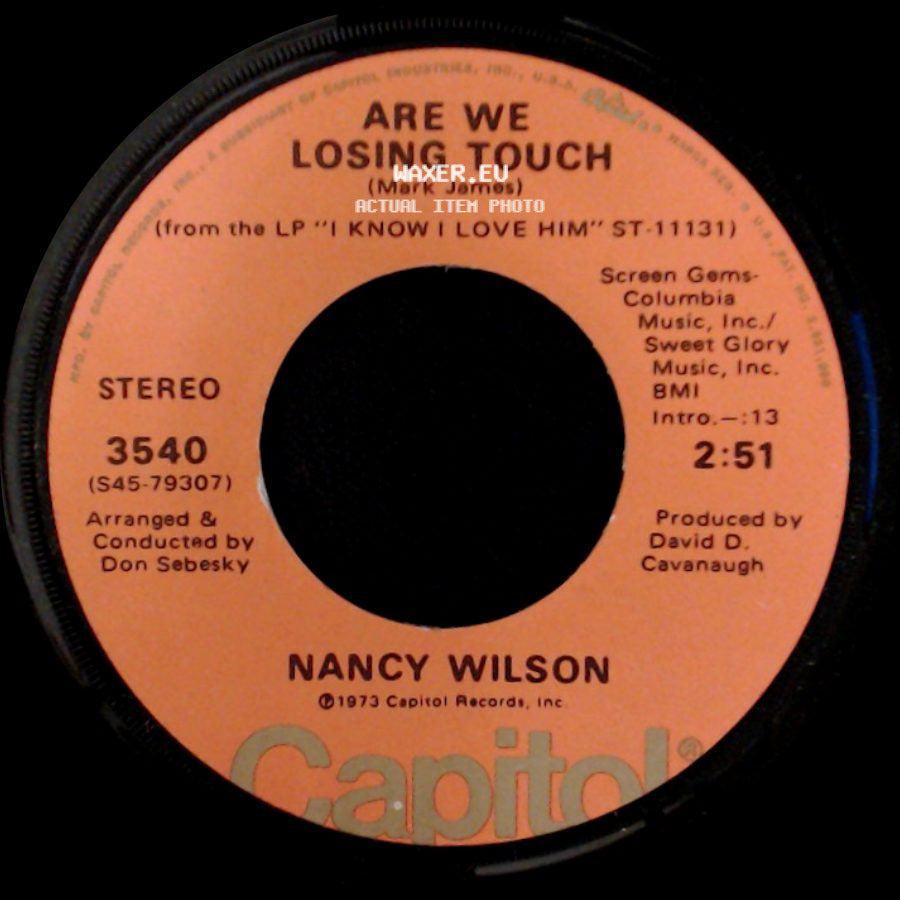 Nancy Wilson - Are We Losing Touch / We Can Make It Baby side A
