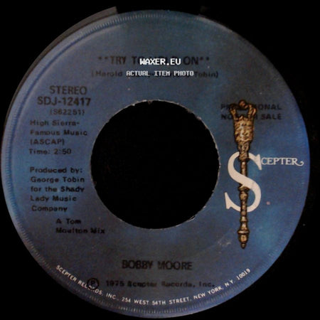 Bobby Moore - Try To Hold On / Try To Hold On (Disco Version) side A
