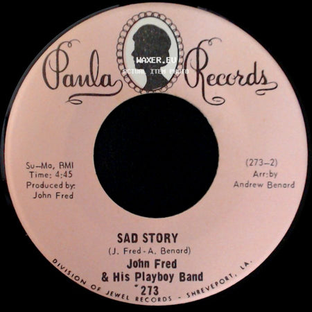 John Fred & His Playboy Band - Sad Story / Agnes English side A