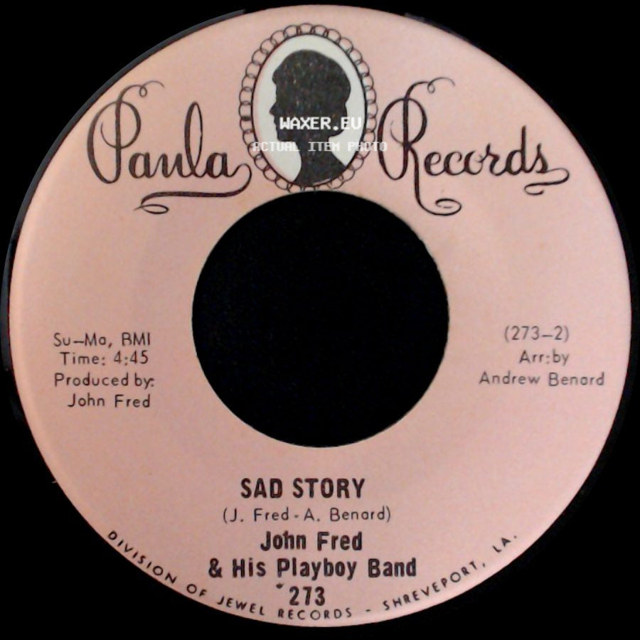 John Fred & His Playboy Band - Sad Story / Agnes English side A