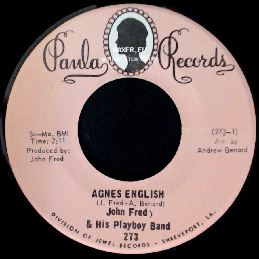 John Fred & His Playboy Band - Sad Story / Agnes English side B