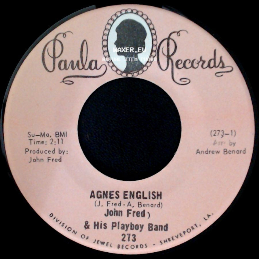 John Fred & His Playboy Band - Sad Story / Agnes English side B