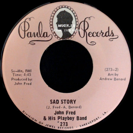 John Fred & His Playboy Band - Sad Story / Agnes English side A