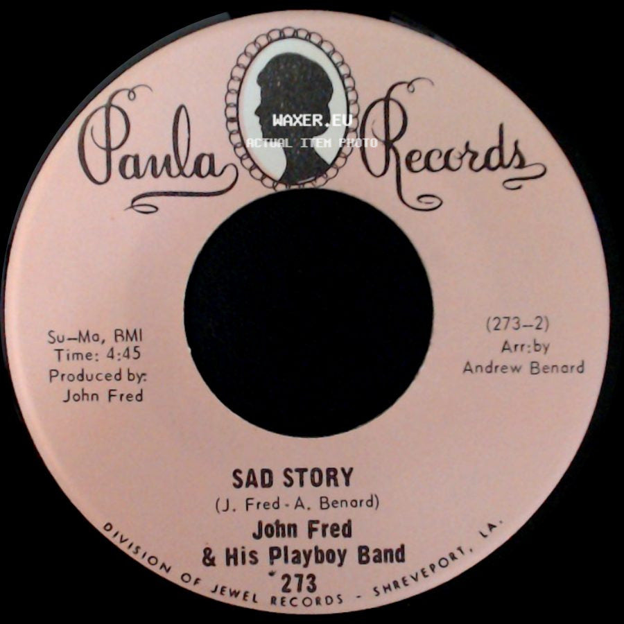John Fred & His Playboy Band - Sad Story / Agnes English side A