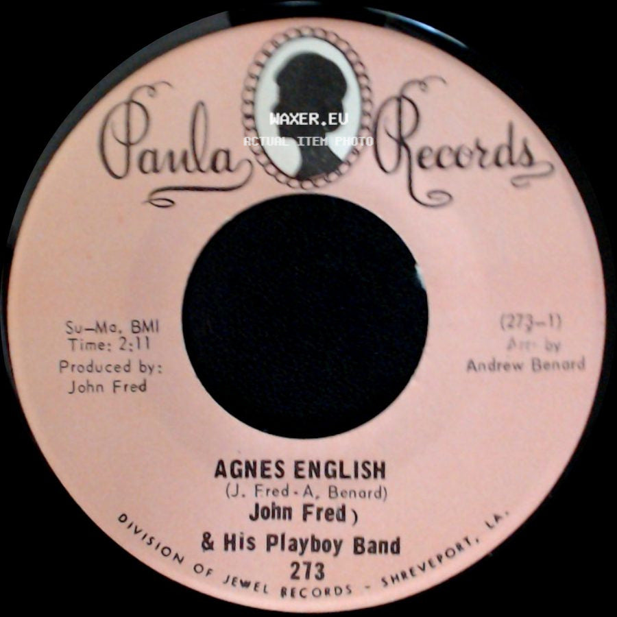 John Fred & His Playboy Band - Sad Story / Agnes English side B
