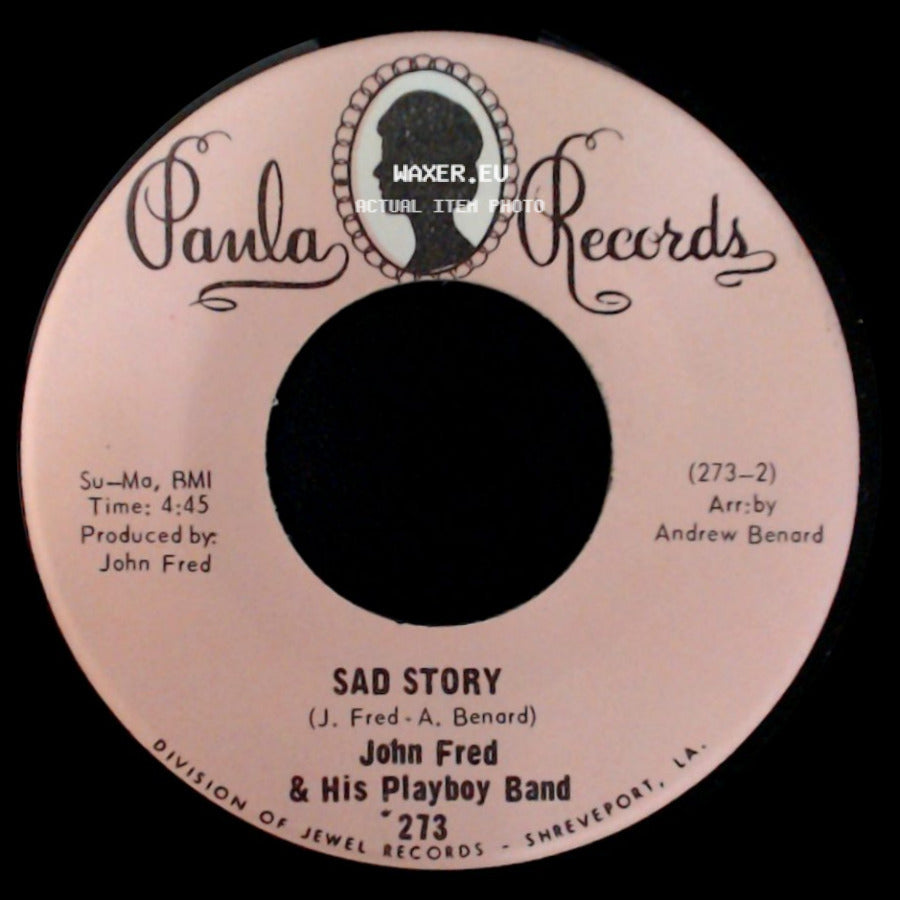 John Fred & His Playboy Band - Sad Story / Agnes English side A