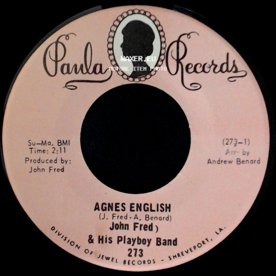 John Fred & His Playboy Band - Sad Story / Agnes English side B