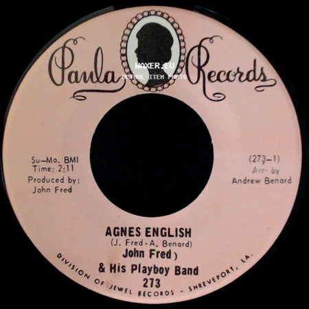 John Fred & His Playboy Band - Sad Story / Agnes English side B