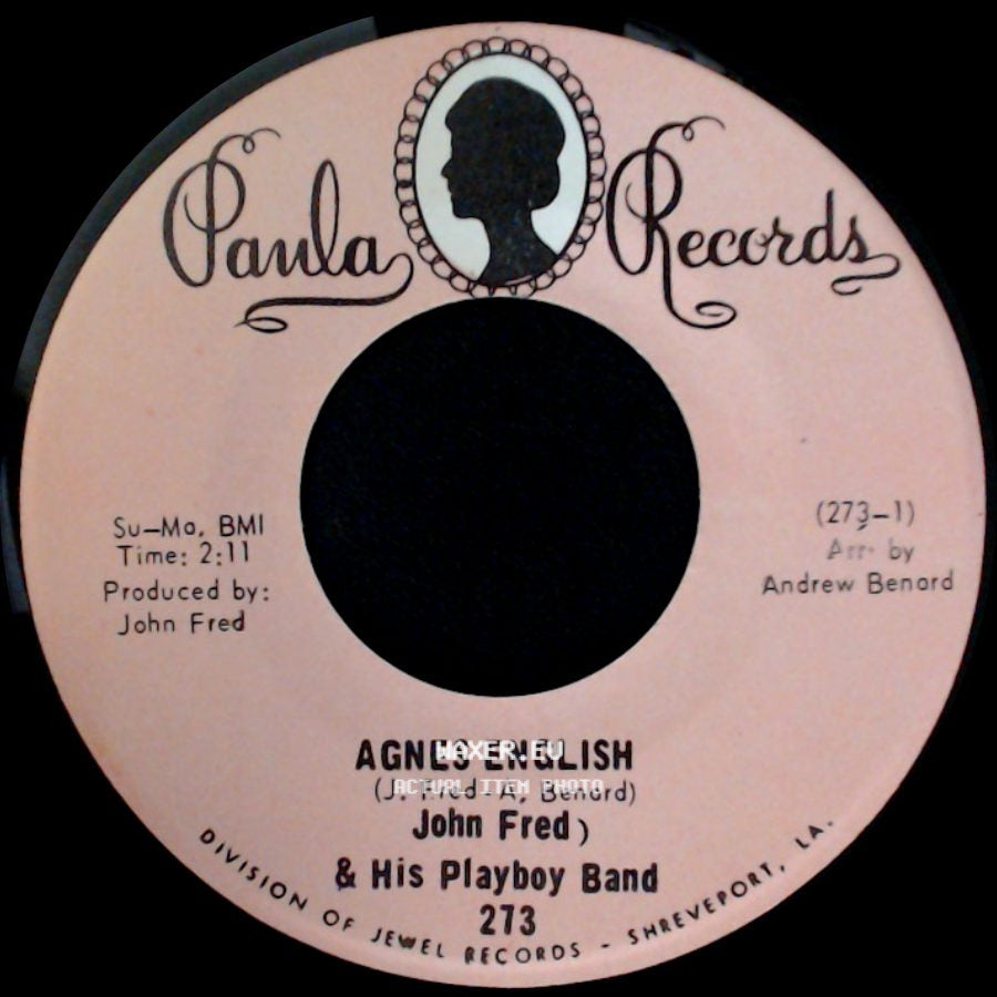 John Fred & His Playboy Band - Sad Story / Agnes English side B