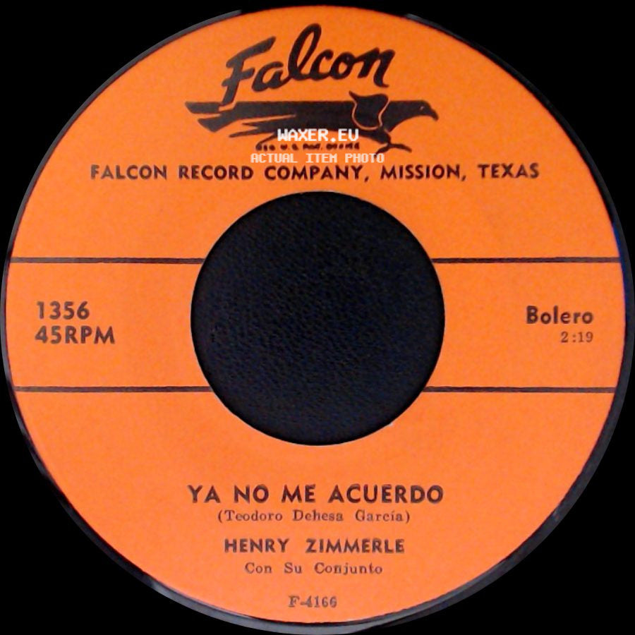 Henry Zimmerle / Henry Zimmerle Con Su Conjunto - Como Piedra En El Suelo / Ya No Me Acuerdo side B