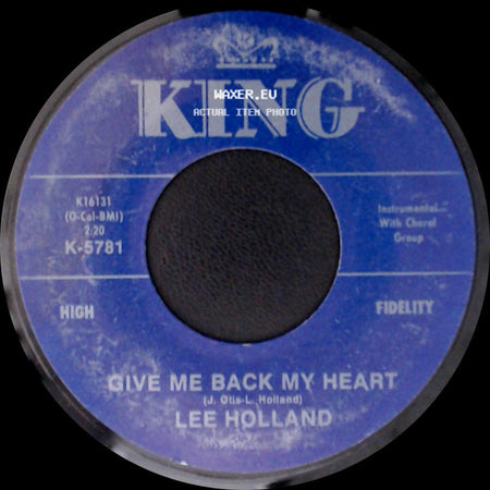Lee Holland - Give Me Back My Heart / Let's Stay Together side A
