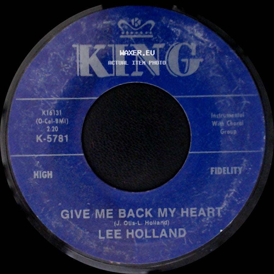 Lee Holland - Let's Stay Together / Give Me Back My Heart side B