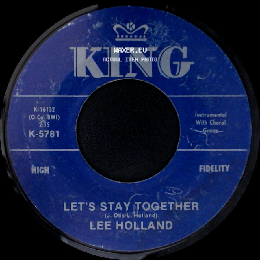 Lee Holland - Let's Stay Together / Give Me Back My Heart side A