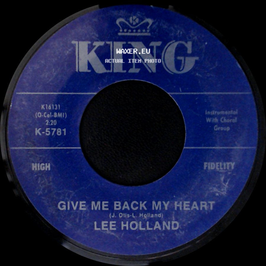 Lee Holland - Let's Stay Together / Give Me Back My Heart side B