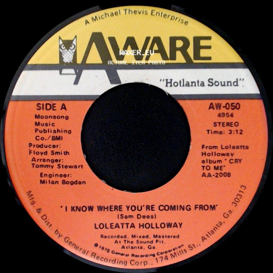 Loleatta Holloway - I Know Where You're Coming From / The Show Must Go On side A