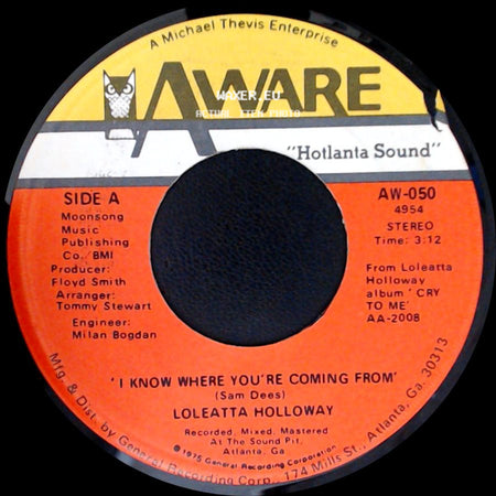 Loleatta Holloway - 'i Know Where You're Coming From' / The Show Must Go On side A