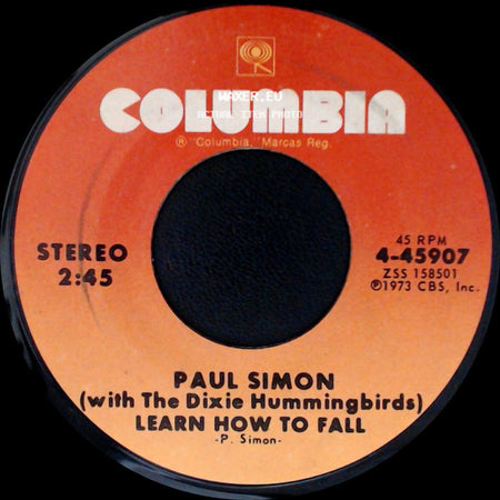 Paul Simon (With The Dixie Hummingbirds) - Learn How To Fall / Loves Me Like A Rock side A