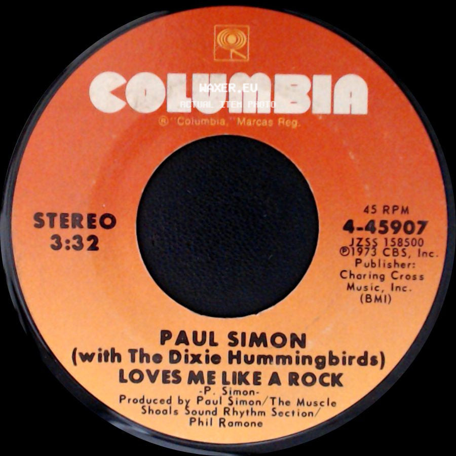 Paul Simon (With The Dixie Hummingbirds) - Learn How To Fall / Loves Me Like A Rock side B
