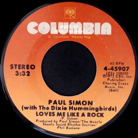 Paul Simon (With The Dixie Hummingbirds) - Learn How To Fall / Loves Me Like A Rock side B