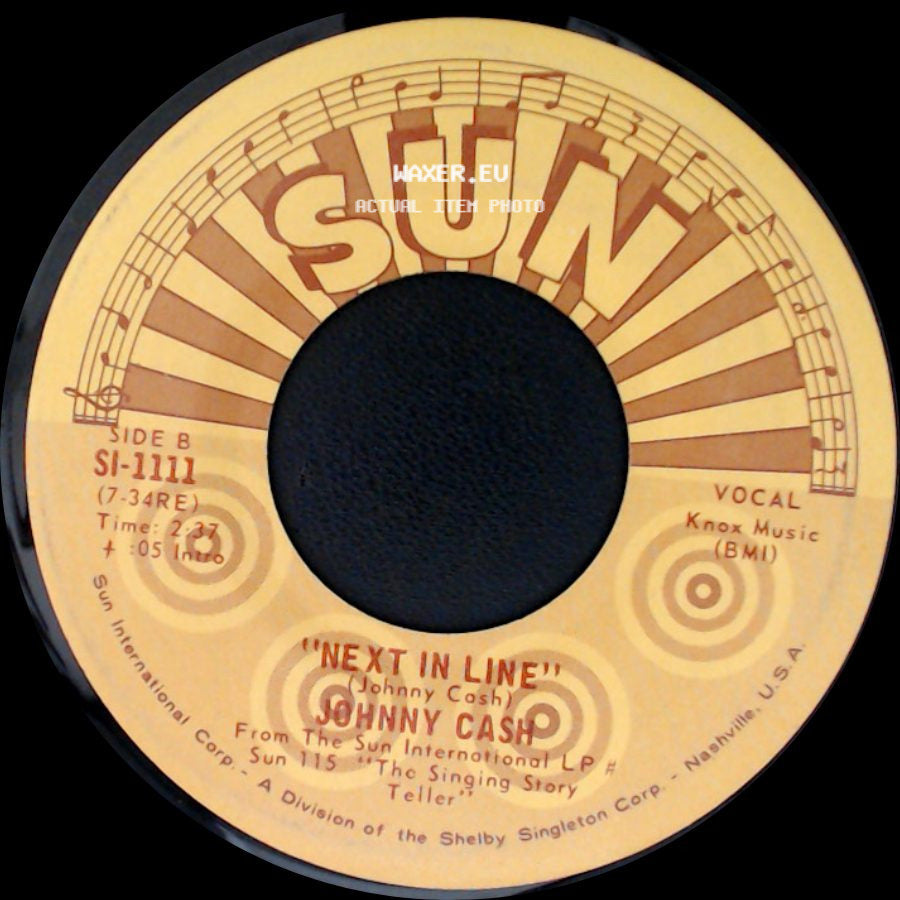 Johnny Cash - Rock Island Line / Next In Line side B